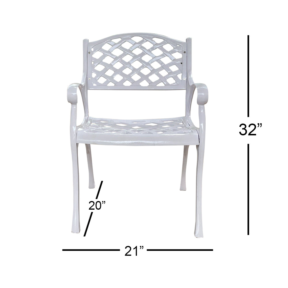 Ferri Cast Aluminium Garden Patio Single Seater Chair