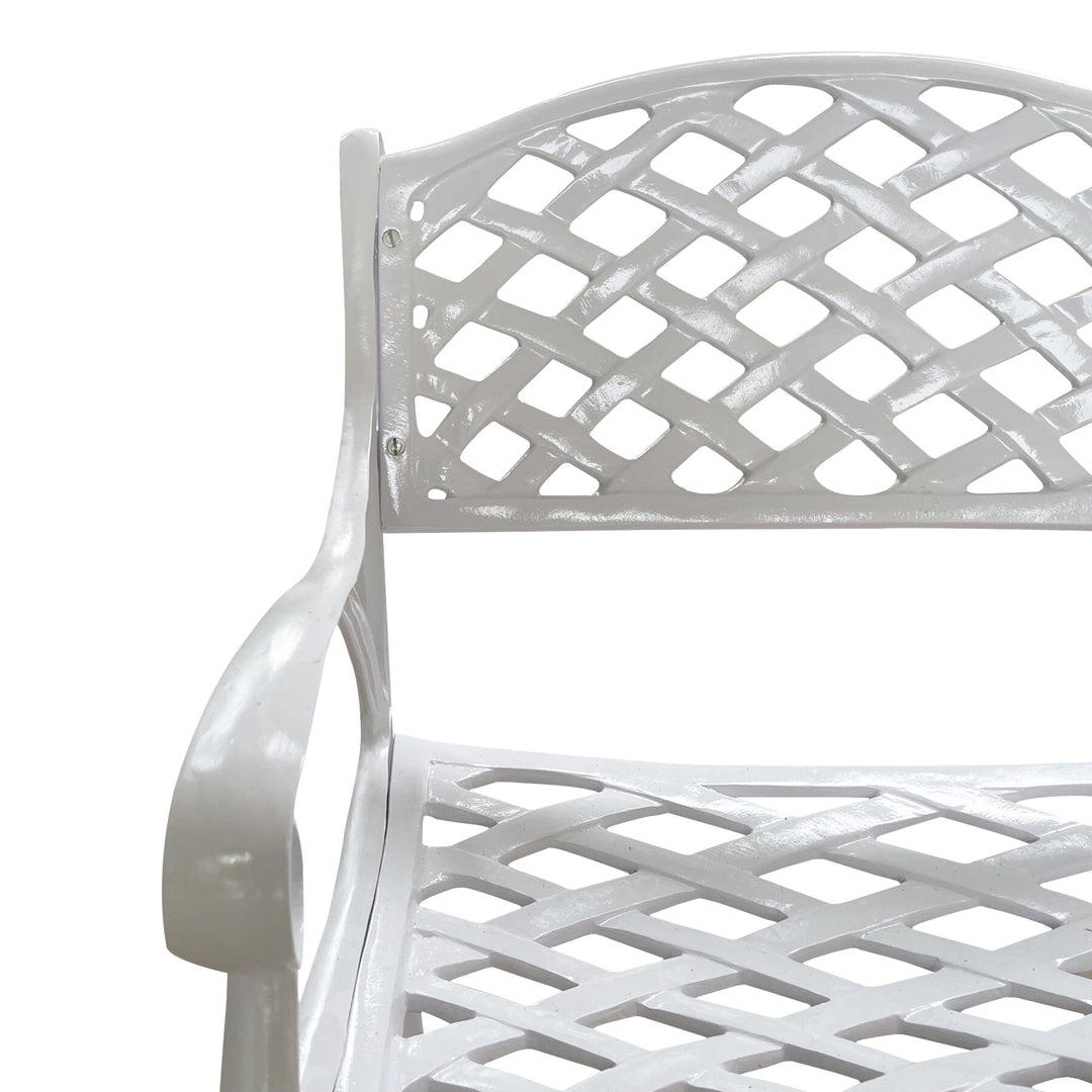Marino Cast Aluminium Garden Patio Seating 3 Chair and 1 Table Set