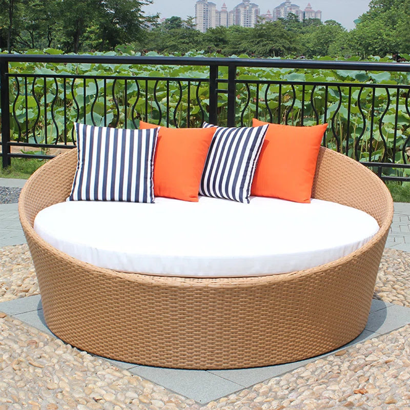 Dreamline Outdoor Furniture Poolside Sunbed With Cushion Daybed (Honey