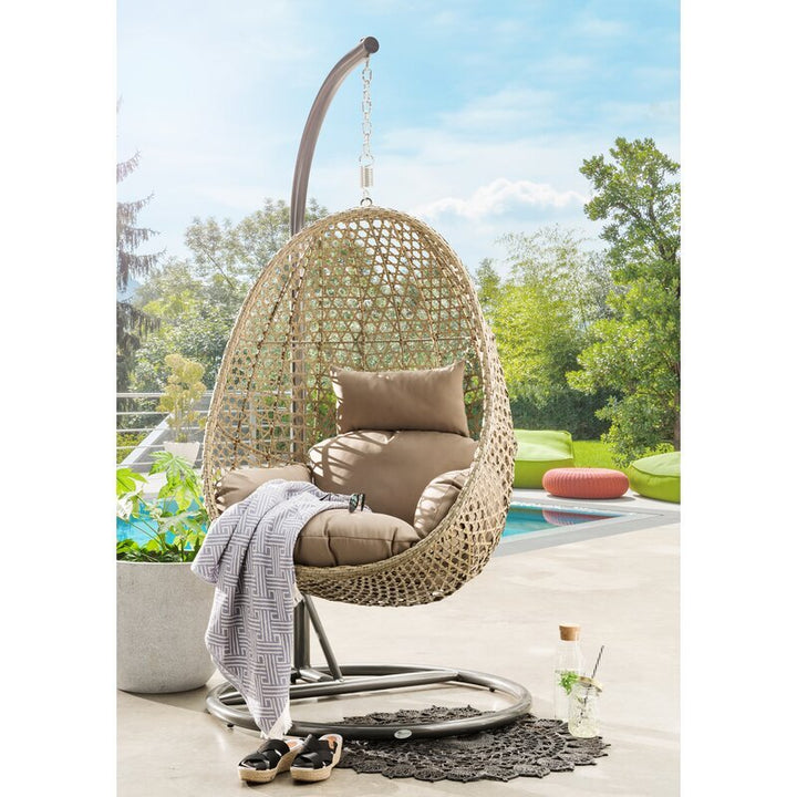 Dreamline Single Seater Hanging Swing With Stand For Balcony , Garden Swing
