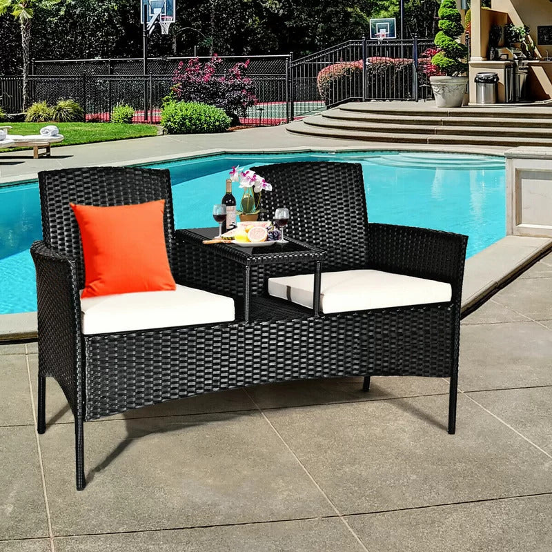 Dreamline Outdoor Furniture Garden Patio Seating Set of 2 Attached