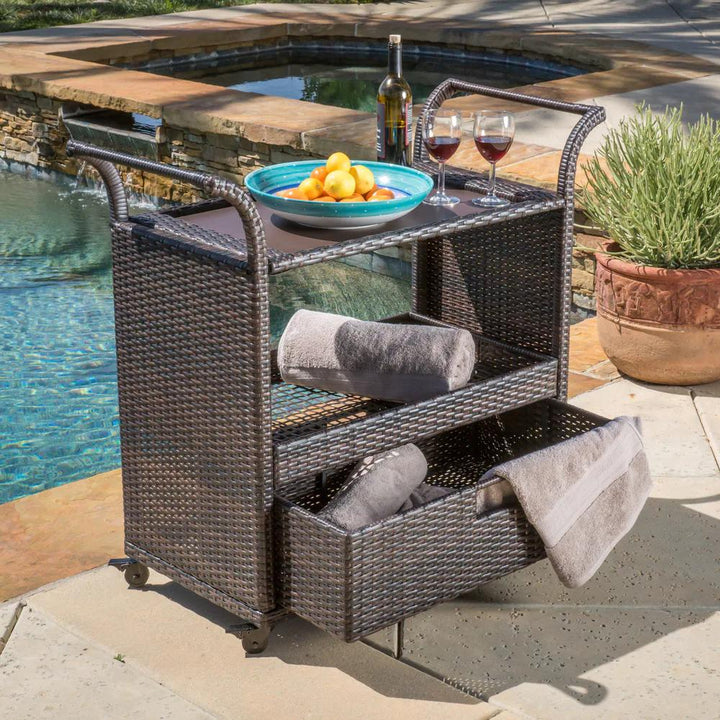 OUTDOOR SERVING CART