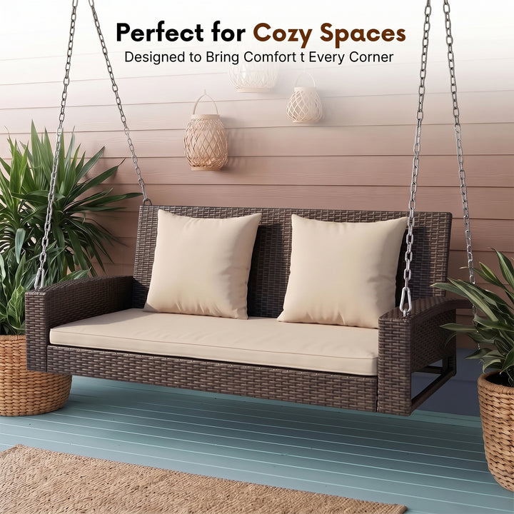 Conti Double Seater Hanging Swing Without Stand For Balcony , Garden Swing
