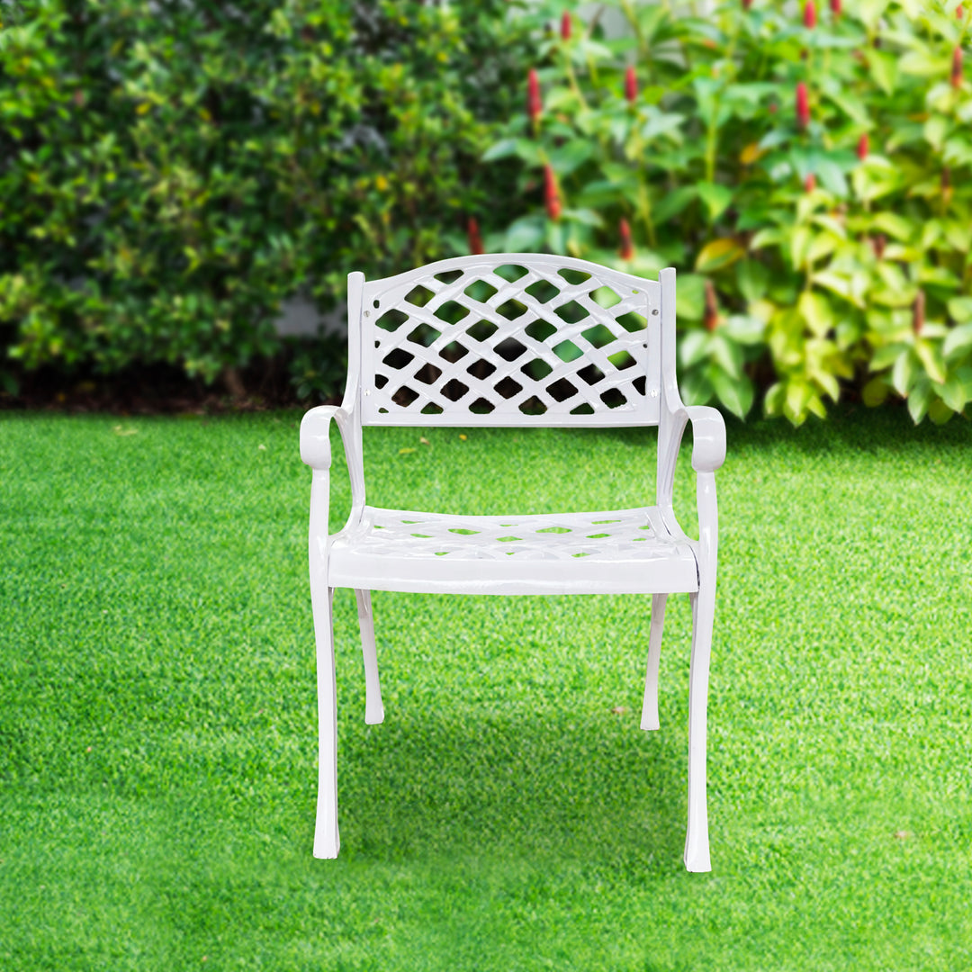 Ferri Cast Aluminium Garden Patio Single Seater Chair