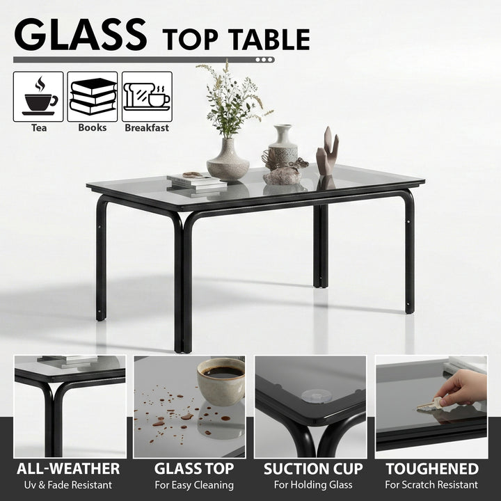 Kylie Outdoor Sofa Set 3 Seater , 2 Single seater and 1 Center Table Braided & Rope