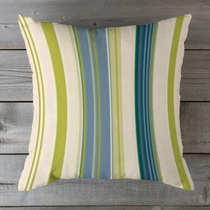 Outdoor Fabric Stripe Pillow Shade No 9