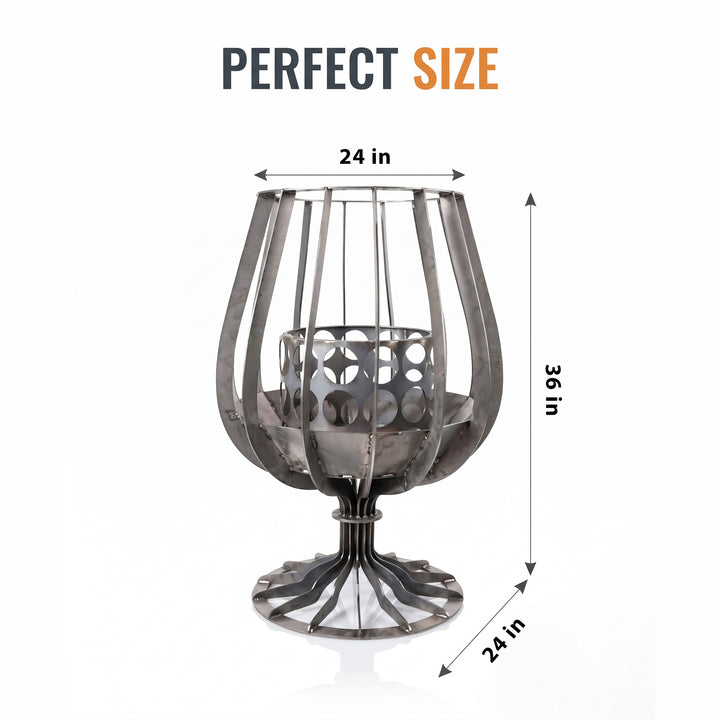 Nova Glass Shape Outdoor Fire Pits