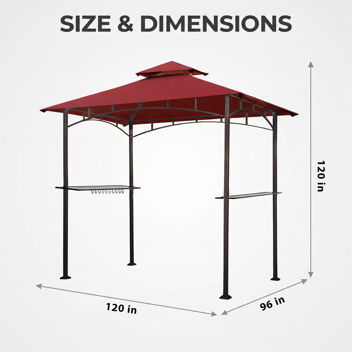 Aglaë Outdoor Gazebo For Garden ,Terrace (Black)