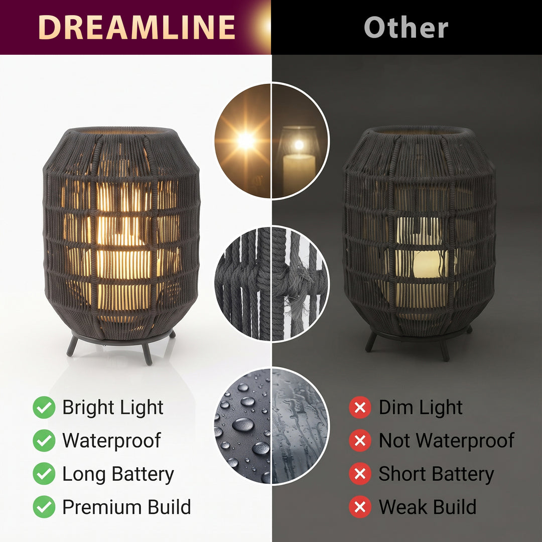 Emeric Outdoor Rope Floor Lamp