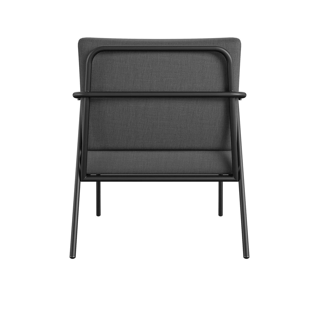 Sleety Outdoor Patio Seating Set 2 Chairs and 1 Table Set (Dark Grey)