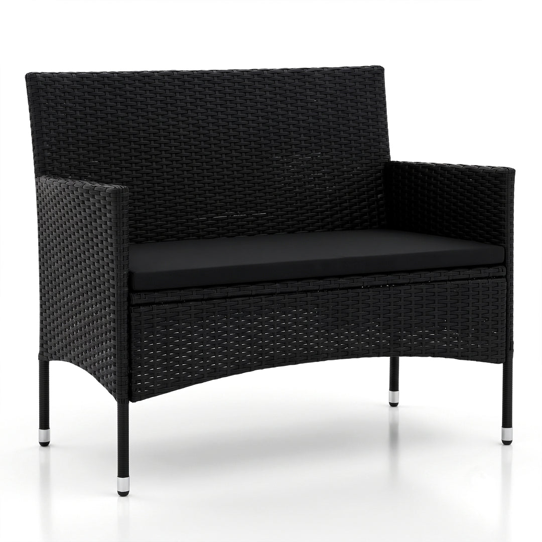 Rino Outdoor 2 seater Sofa (Black)