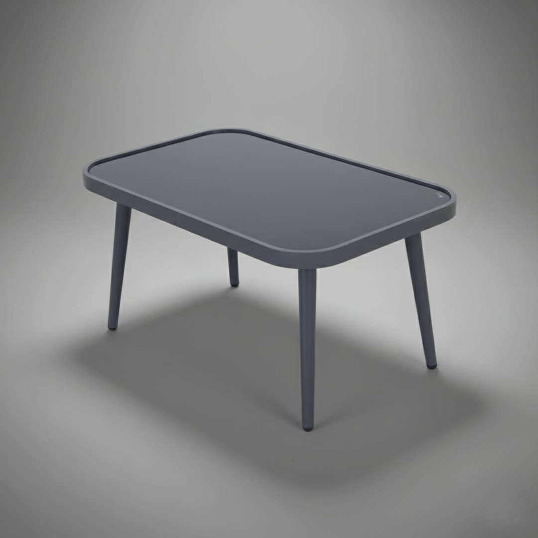 Polari Outdoor Garden Balcony Sofa Set 2 Seater , 2 Single Seater 1 Center Table Set (Grey) Braided and Rope