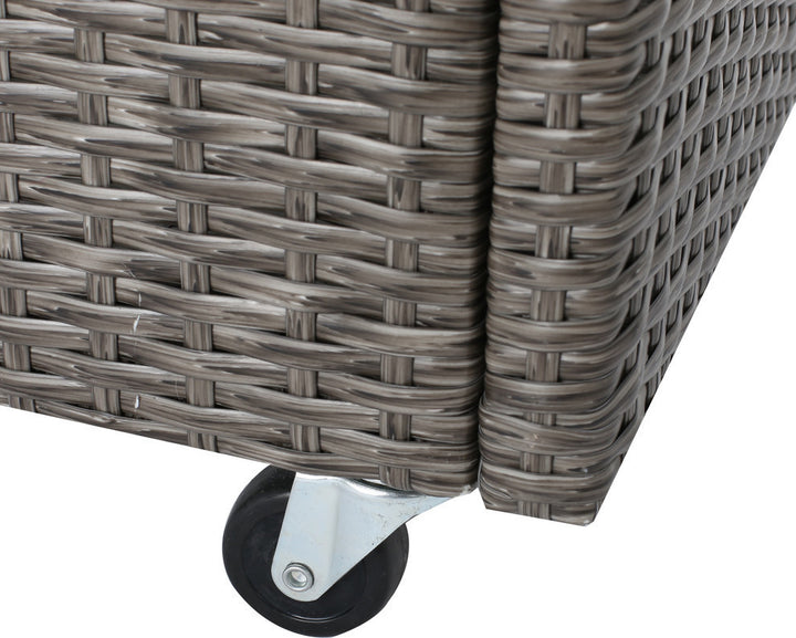 Sasc Outdoor Patio Bar Serving Cart (Grey)