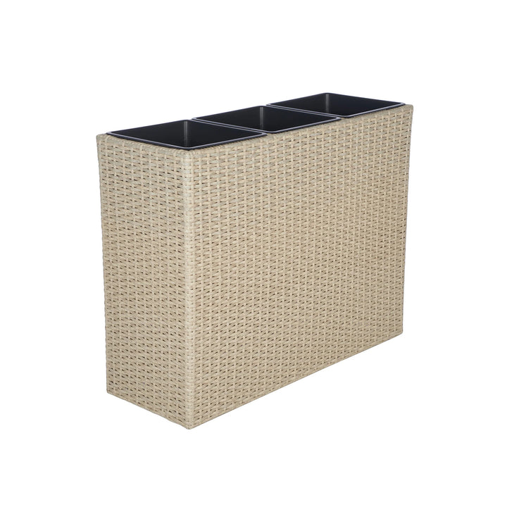 Denis Outdoor Wicker Planters For Garden, Balcony