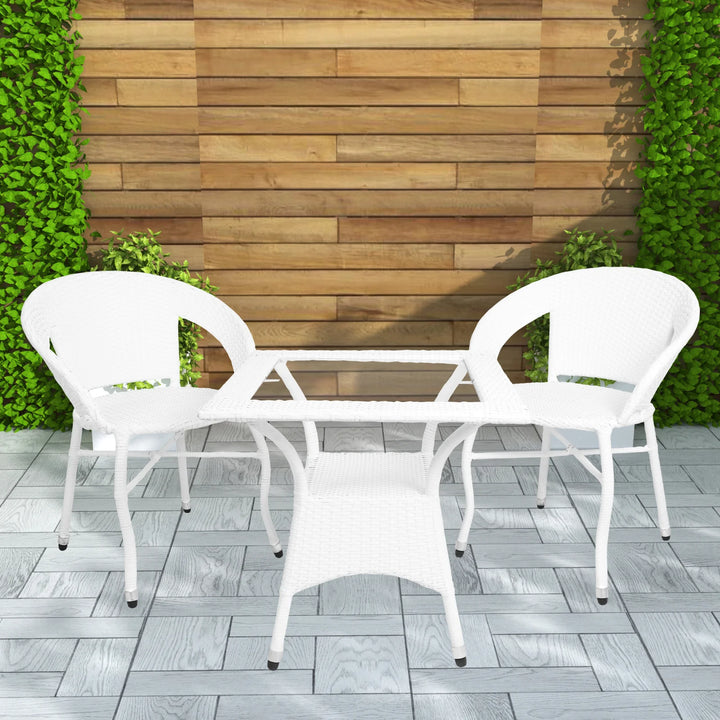 Hapit Outdoor Patio Seating Set 2 Chairs and 1 Table Set