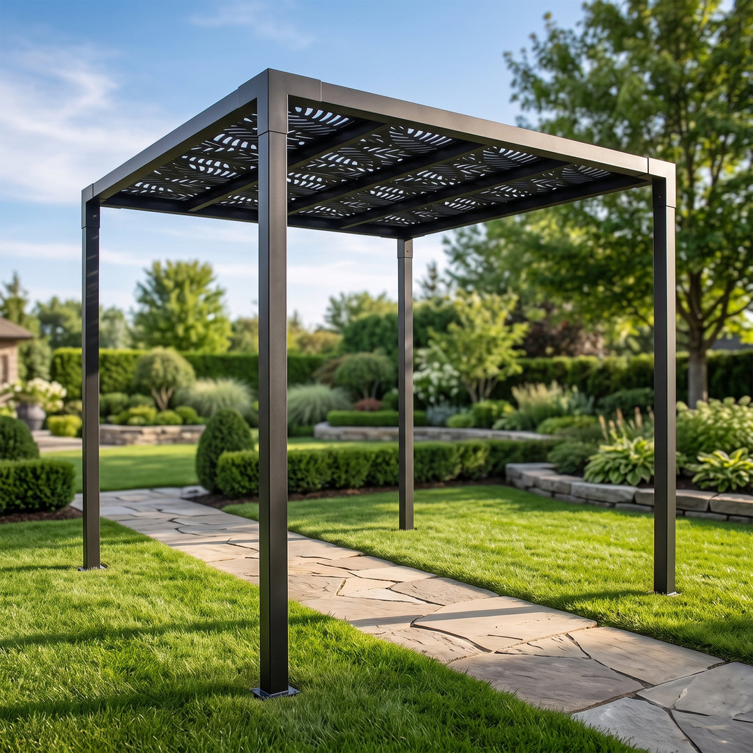 Perlita Outdoor Pergola For Garden ,Terrace (Black)