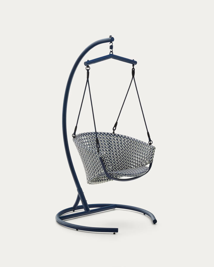 Solax Single Seater Hanging Swing With Stand For Balcony , Garden
