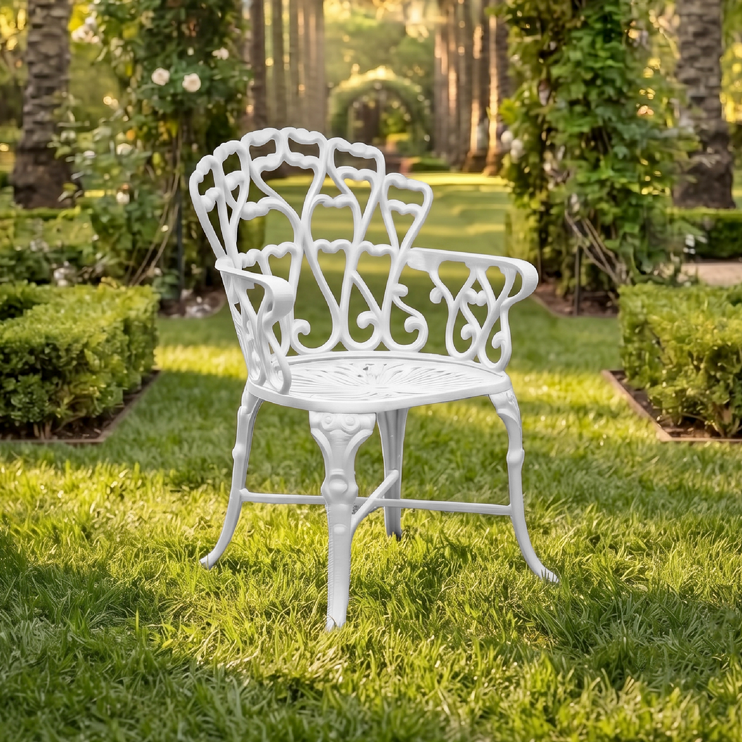 Poli Cast Aluminium Garden Patio Single Seater Chair