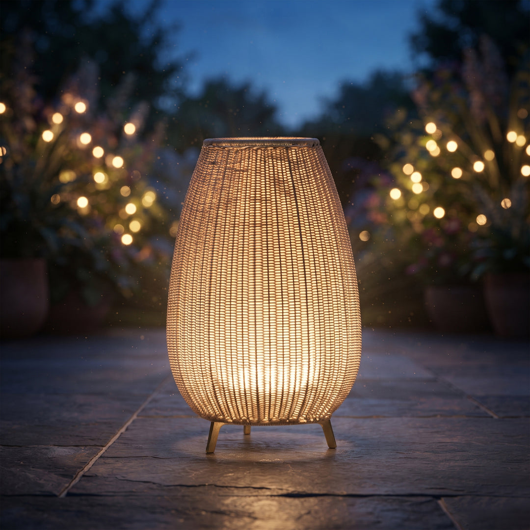 Fabel Outdoor Wicker Floor Lamp