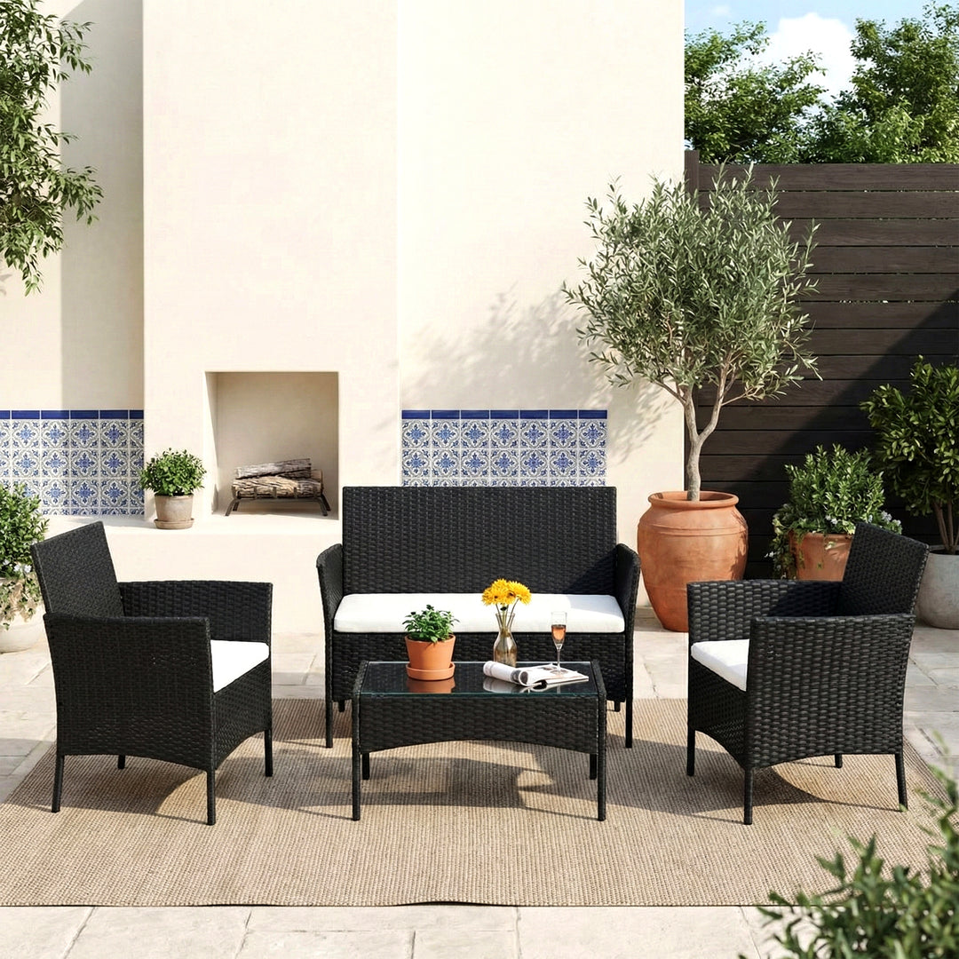 Aaru Outdoor Sofa Set 2 Seater , 2 Single seater and 1 Center Table Set