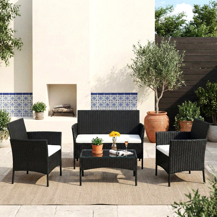 Aaru Outdoor Sofa Set 2 Seater , 2 Single seater and 1 Center Table Set