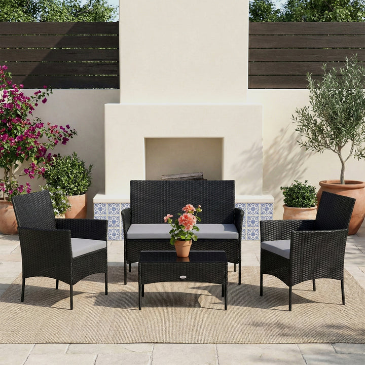 Aaru Outdoor Sofa Set 2 Seater , 2 Single seater and 1 Center Table Set