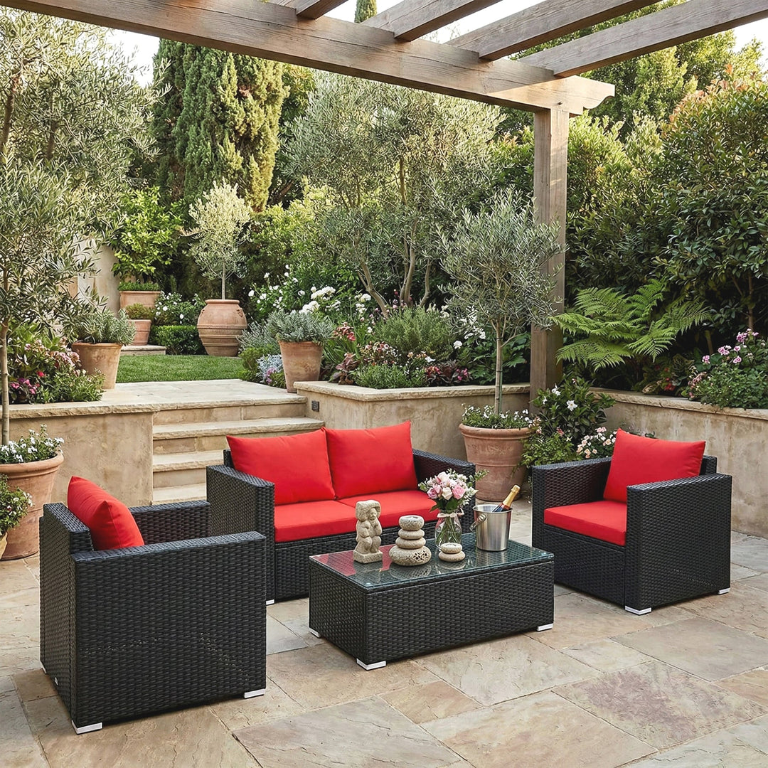 Power Outdoor Sofa Set 2 Seater , 2 Single seater and 1 Center Table Set