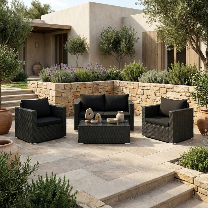 Power Outdoor Sofa Set 2 Seater , 2 Single seater and 1 Center Table Set