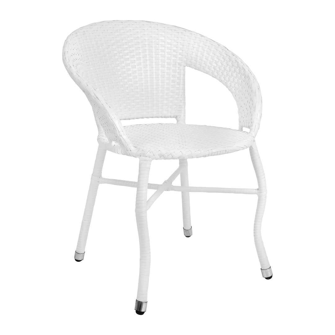 Gaya Outdoor Patio Seating Set 2 Chairs  Set (White)
