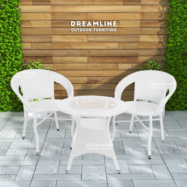 Thyme Outdoor Patio Seating Set 2 Chairs and 1 Table Set