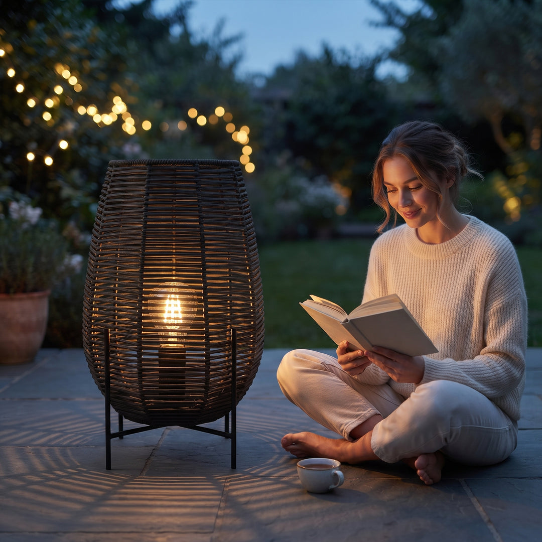 Takei Outdoor Wicker Floor Lamp