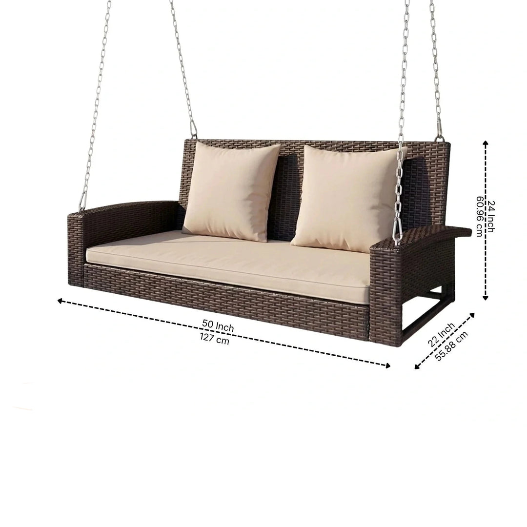 Conti Double Seater Hanging Swing Without Stand For Balcony , Garden Swing