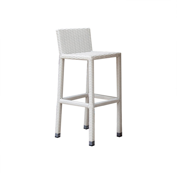 Meier Outdoor Patio Bar Sets 2 Chairs and 1 Table (White)