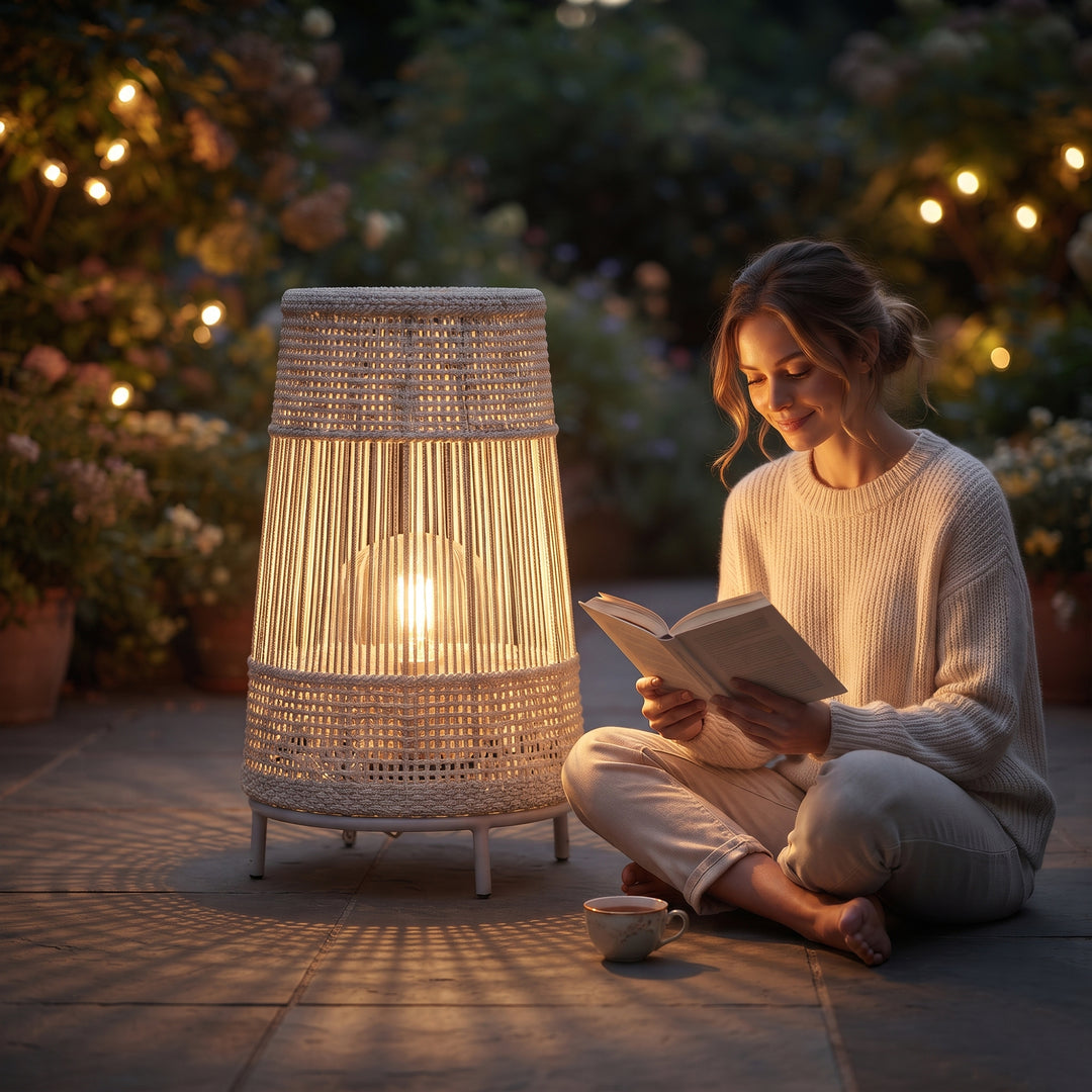 Elsie Outdoor Rope Floor Lamp