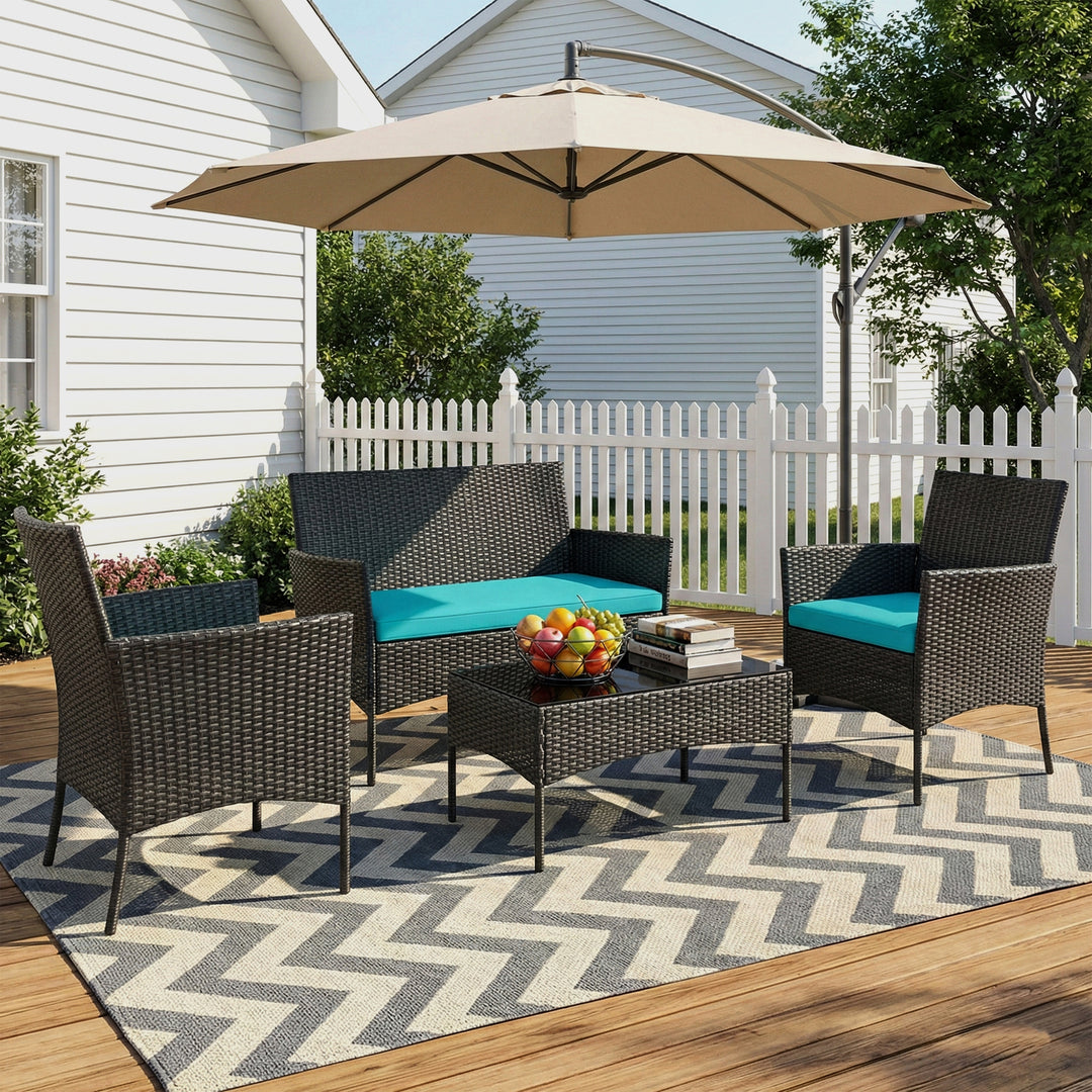 Aaru Outdoor Sofa Set 2 Seater , 2 Single seater and 1 Center Table Set