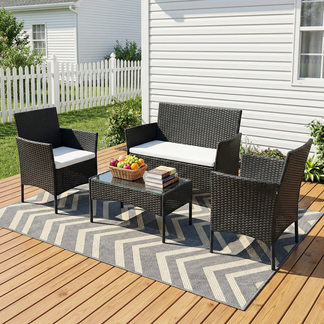 Aaru Outdoor Sofa Set 2 Seater , 2 Single seater and 1 Center Table Set