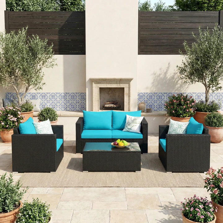 Power Outdoor Sofa Set 2 Seater , 2 Single seater and 1 Center Table Set