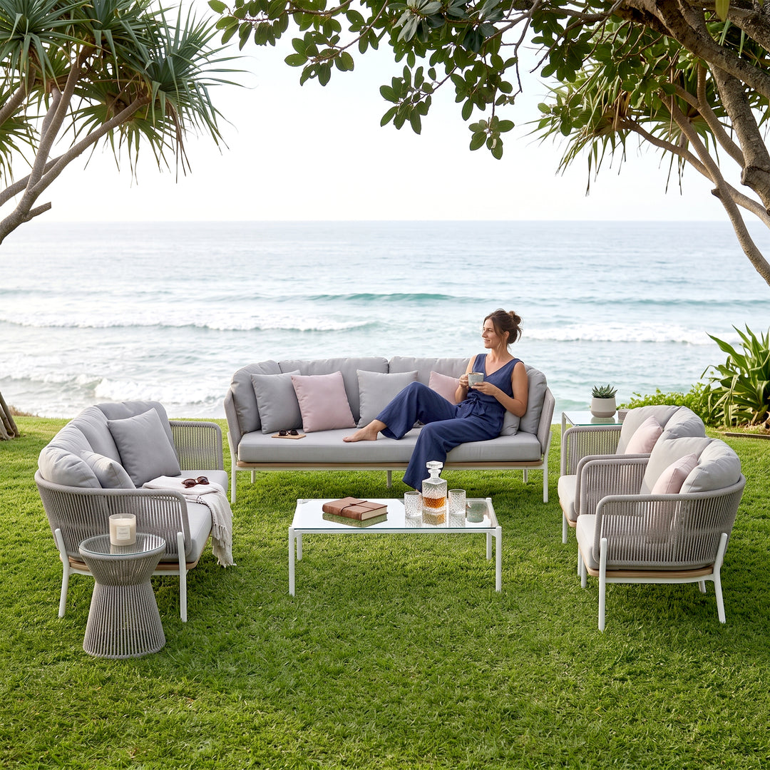 Arthur Outdoor Sofa Set 2 3 Seater sofa, 2 Single seater, 1 Small Table and 1 Center Table With 1 Side Table Set