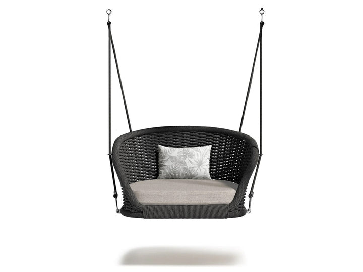 Eon Single Seater Hanging Swing Without Stand For Balcony , Garden Swing (Black)