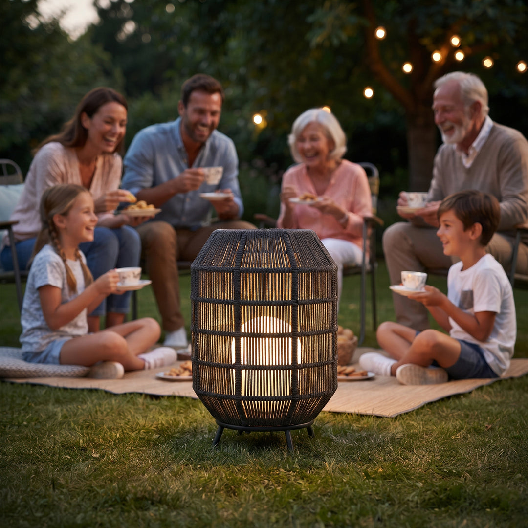 Emeric Outdoor Rope Floor Lamp