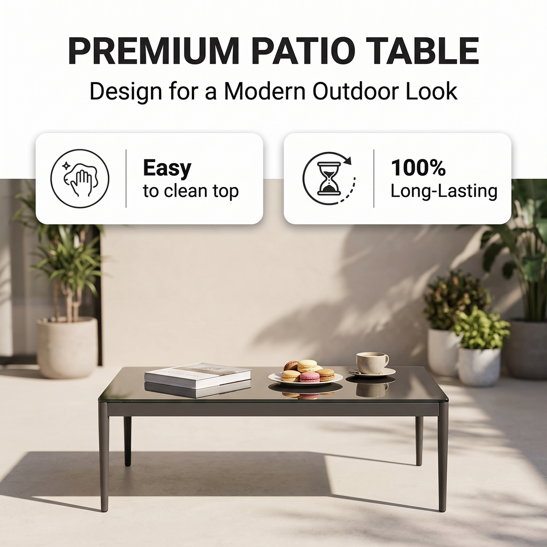 Pablo Outdoor Garden Balcony Sofa Set 3 Seater, 2 Single seater and 1 Table Set Braid & Rope (Dark Grey)