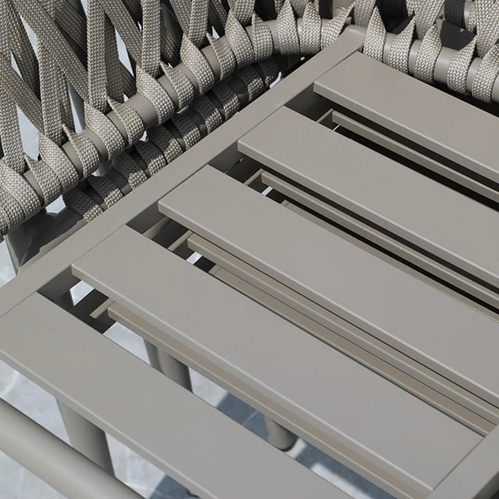 Ayla Outdoor Patio Seating Set 2 Chairs and 1 Table Set (Beige)