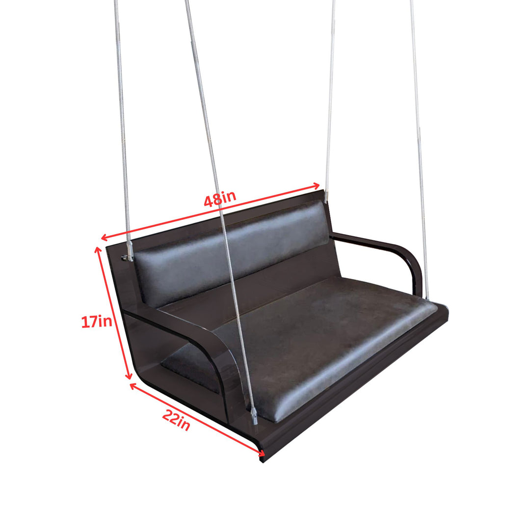 Vidal Double Seater Hanging Swing Without Stand For Balcony , Garden Swing ( Acrylic )