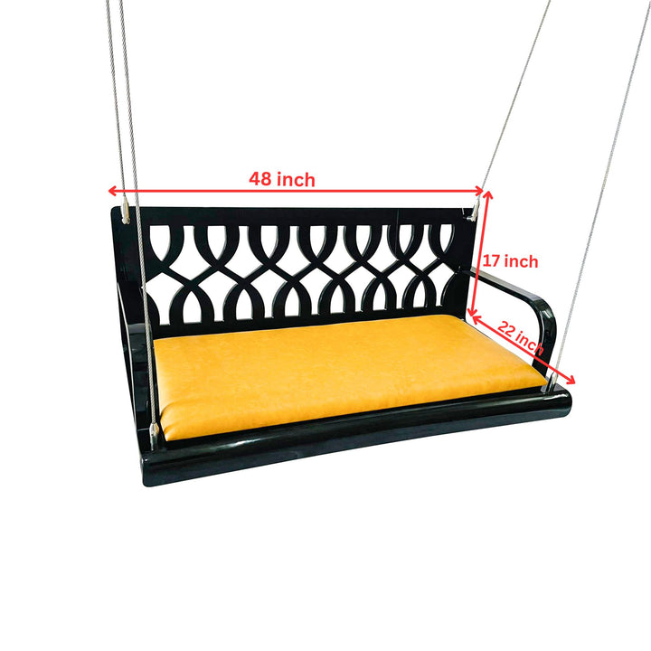 Fuerte Double Seater Hanging Swing Without Stand For Balcony , Garden Swing ( Acrylic )