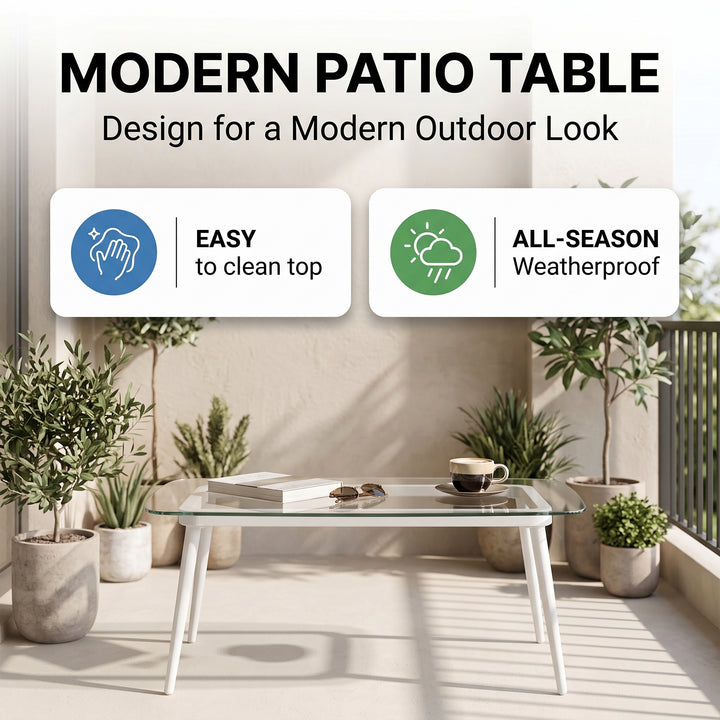 Marianela Outdoor Sofa Set 2 Seater, 2 Single seater and 1 Center Table Set (White) Braided & Rope