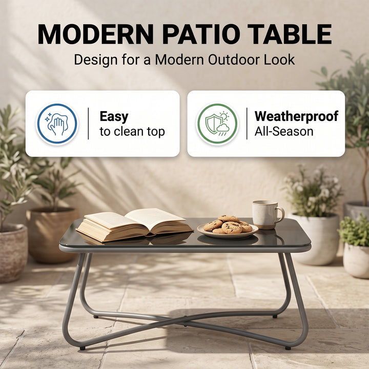 Kismet Outdoor Sofa Set 3 Seater, 2 Single seater and 1 Center Table (Grey) Braided & Rope