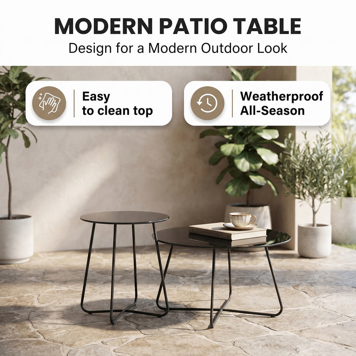 Morvos Outdoor Garden Balcony Sofa Set 2 Seater,2 Single seater and 2 Center Table Set (Beige)