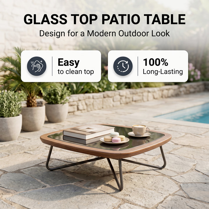 Alano Outdoor Garden Balcony Sofa Set 3 Seater, 2 Single Seater 1 Ottoman and 1 Center Table Set Braid & Rope (Grey)