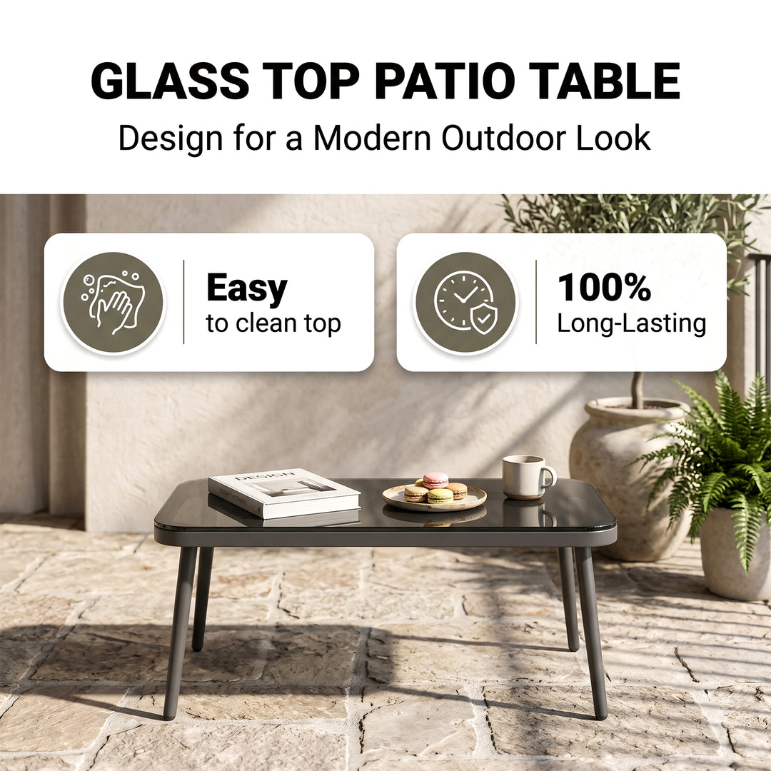 Deny Outdoor Sofa Set 2 Seater , 2 Single seater and 1 Center Table Set (Grey) Braided & Rope