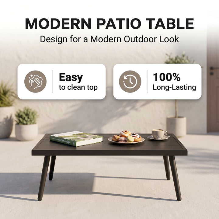 Gino Outdoor Sofa Set 2 Seater, 2 Single seater and 1 Center Table (Dark Grey) Braided & Rope
